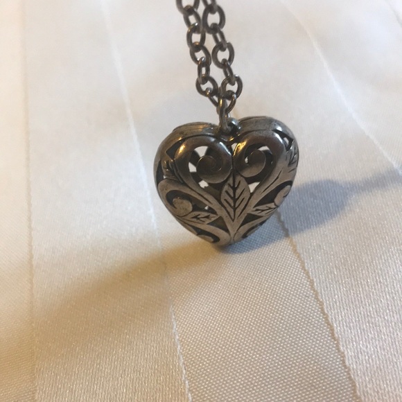 VINTAGE 1955 JELAINE SS HEART PENDANT NECKLACE - Picture 4 of 6